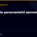 Eerste personeelslid aannemen