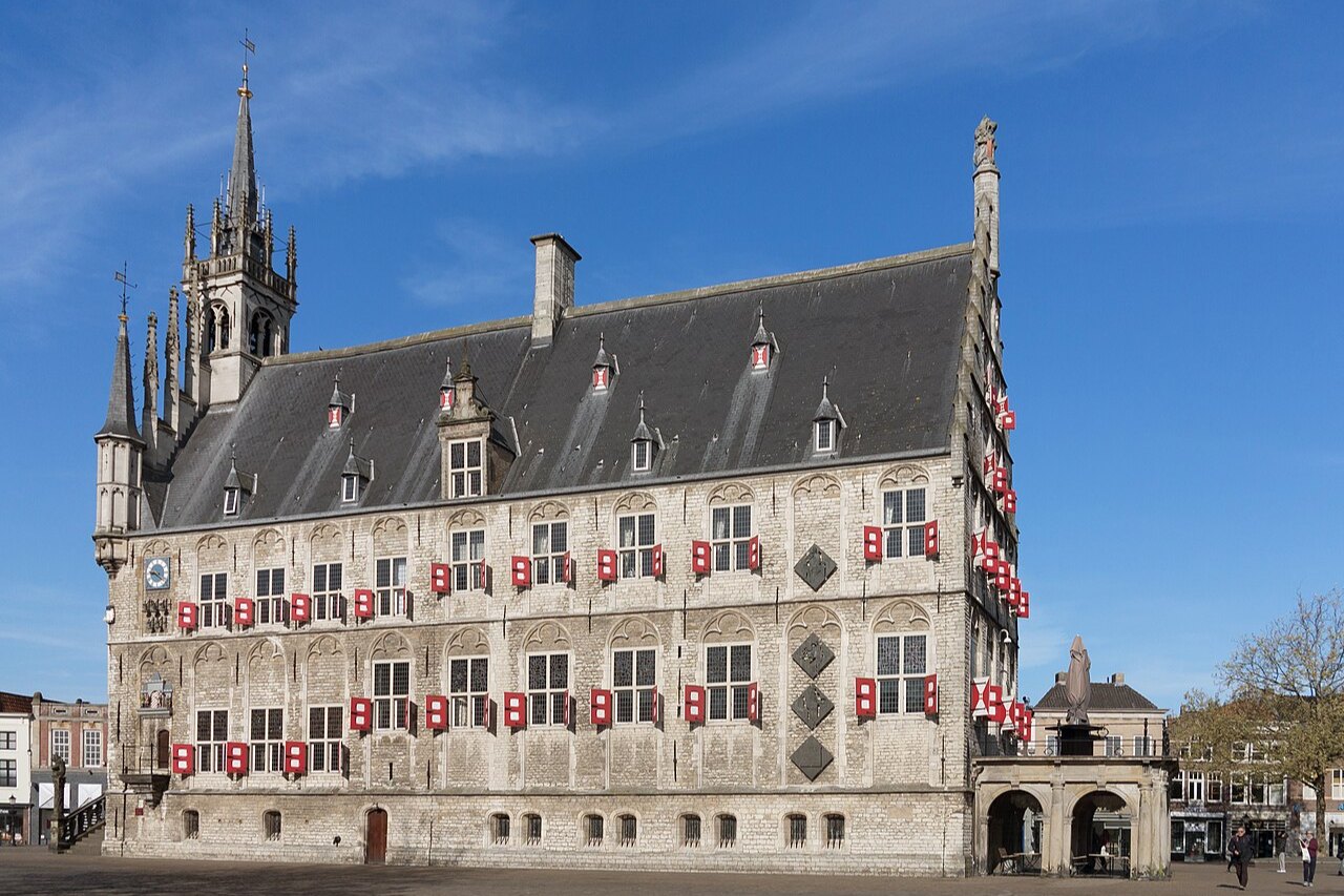 Het oude stadhuis van Gouda